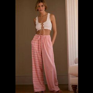 Brand New By Anthropologie Striped Knit Trousers